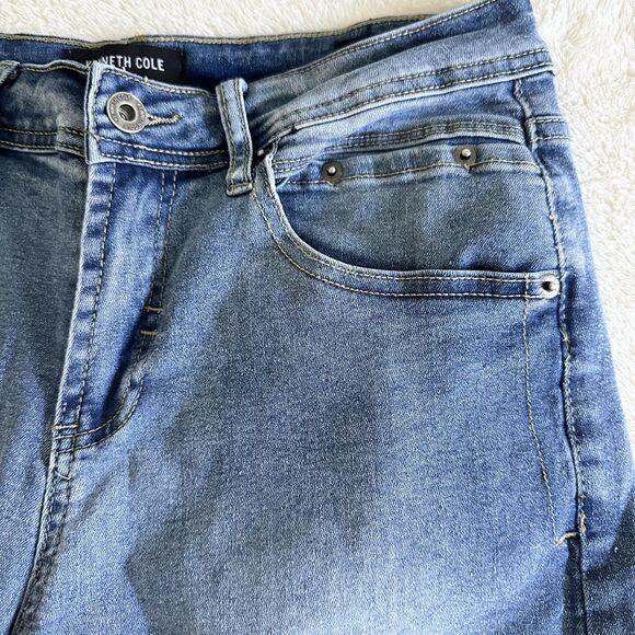 Kenneth Cole Jeans Shorts Women's Size 28 Medium Wash Denim Bermuda - Picture 3 of 13